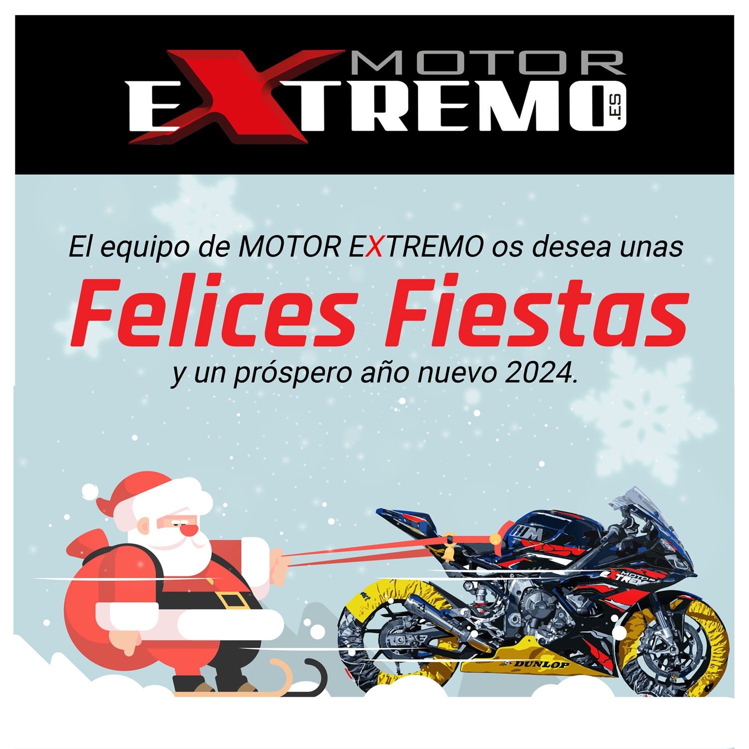 Felices Fiestas y próspero año nuevo 2024 Esperamos que el próximo año sea mucho mejor para todos y que podamos seguir rodando en circuito tal como hemos hecho en este. —– MOTOR EXTREMO os desea unas Felices Fiestas y un Próspero Año 2023. Un saludo de todo el equipo!!!